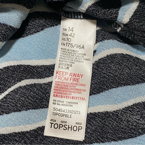 TOPSHOP ZEBRA PRINT TOP - Picture 5 of 9